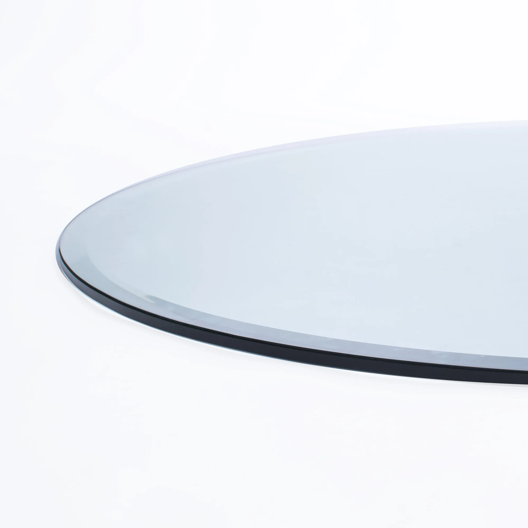 42" Round Clear Low Iron Glass Tops