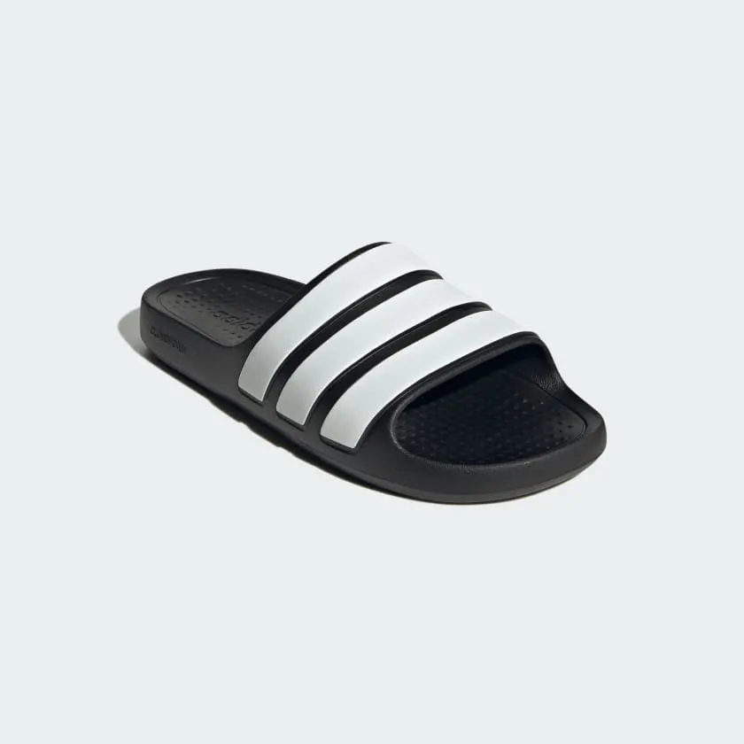 ADIDAS WOMEN'S ADILETTE BLACK/WHITE SLIDES