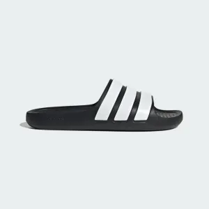 ADIDAS WOMEN'S ADILETTE BLACK/WHITE SLIDES