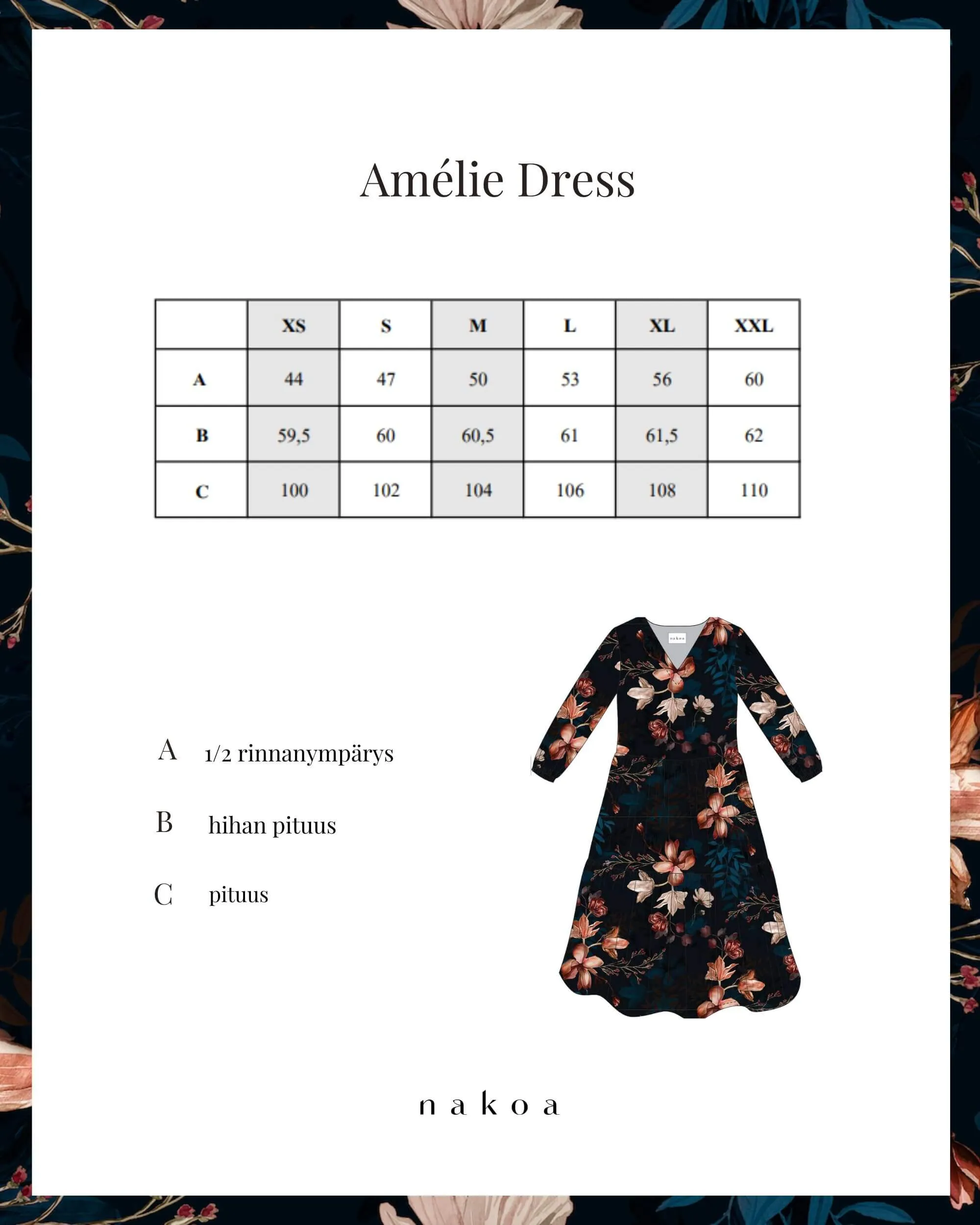 Amélie Dress Versailles Dark Blue