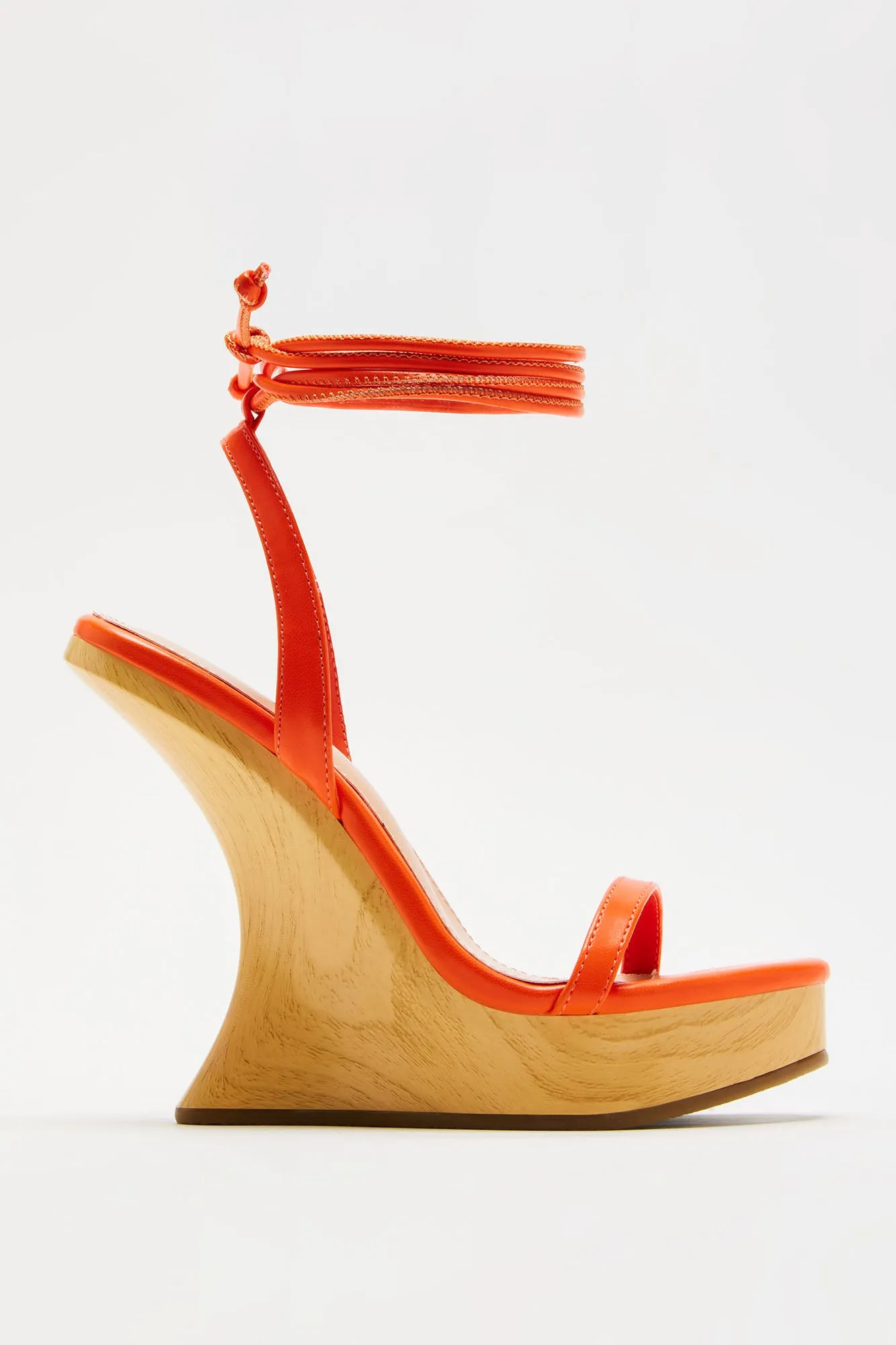 Arosa Wrap Up Wedges - Orange