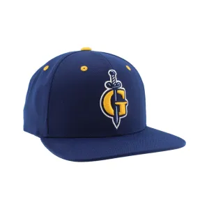 Atlanta Gladiators Navy w/ Sword logo Z11 Flat Brim Snapback