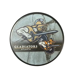 Atlanta Gladiators "Light Blue Cracked Cement" Puck