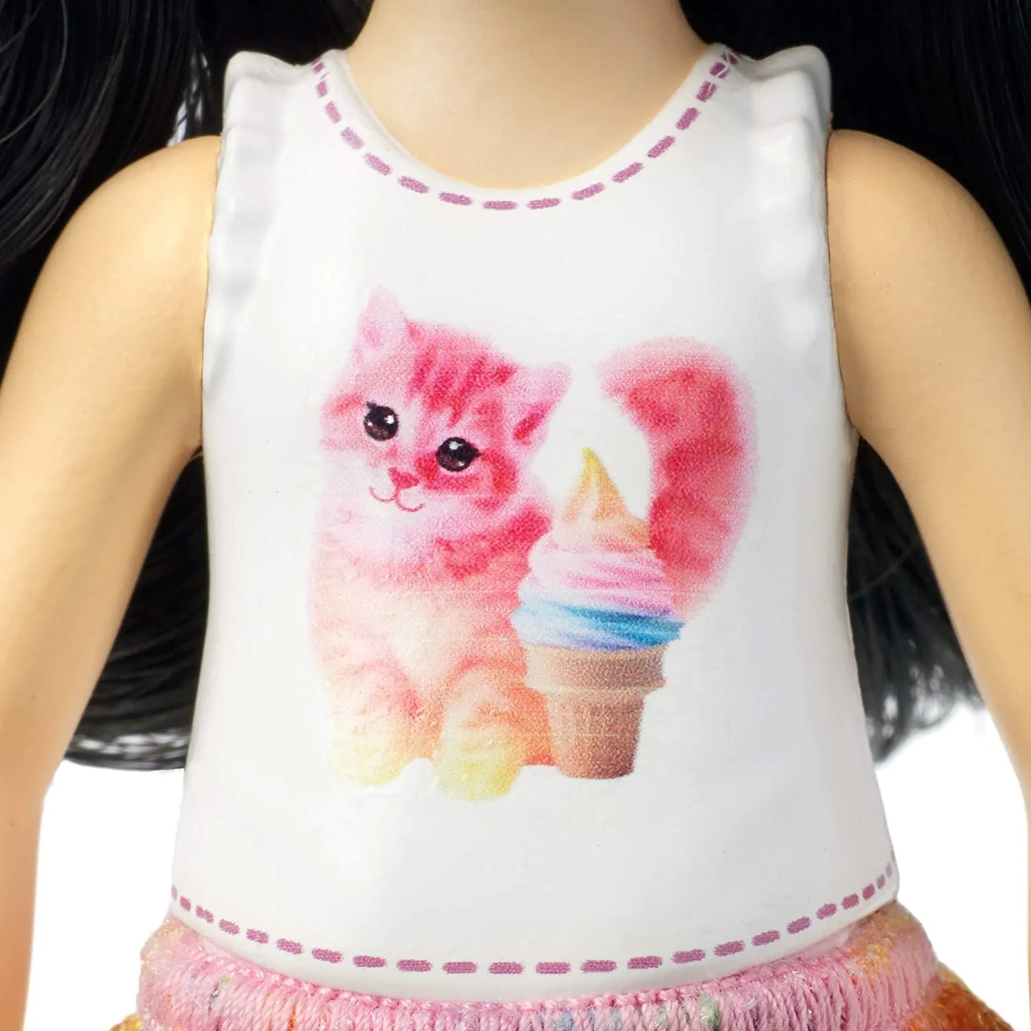 Barbie Club Chelsea Doll Kitten & Ice Cream T-Shirt