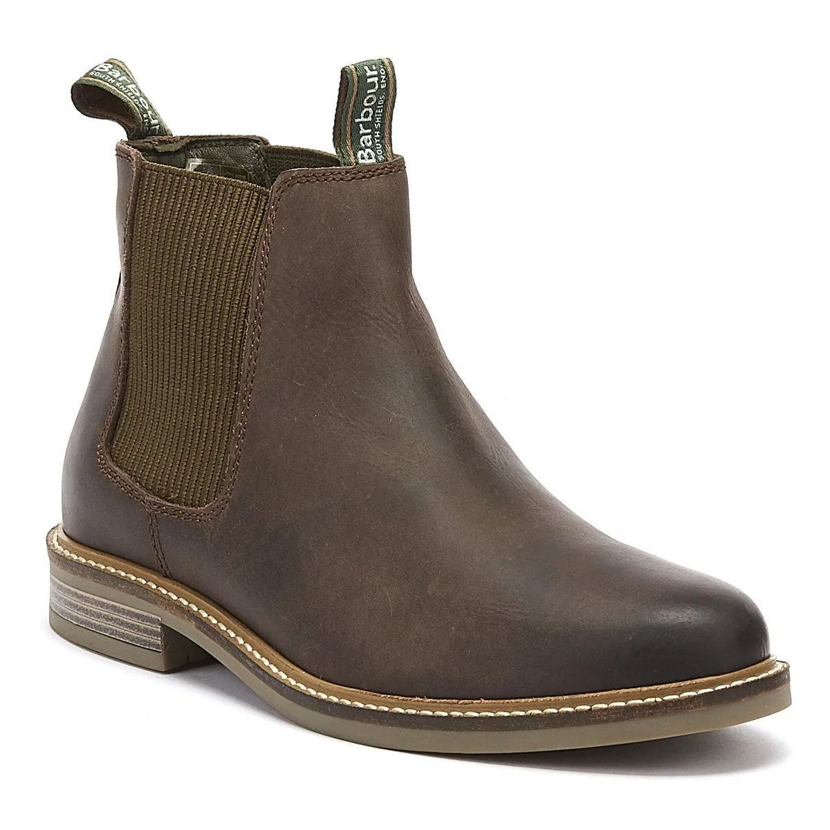 Barbour Farsley Mens Brown Chelsea Boots