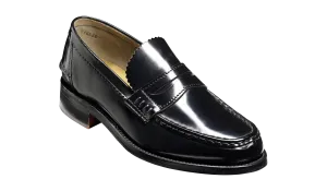 Barker Caruso Classic Penny Loafer  - Hi Shine Black