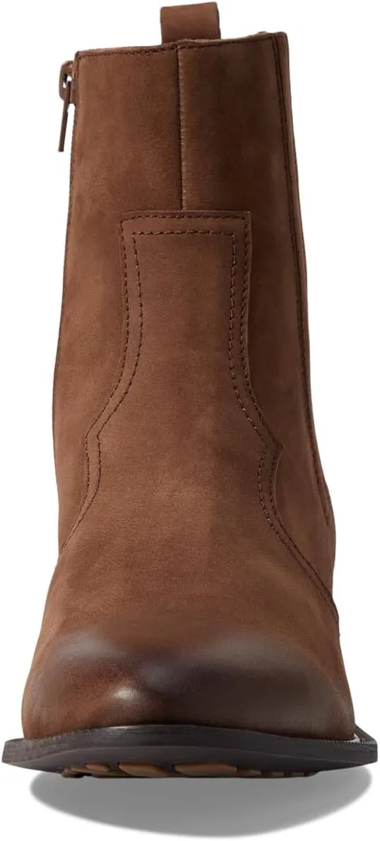 Basil David Tate Ankle Boots in Brown Nubuck Leather