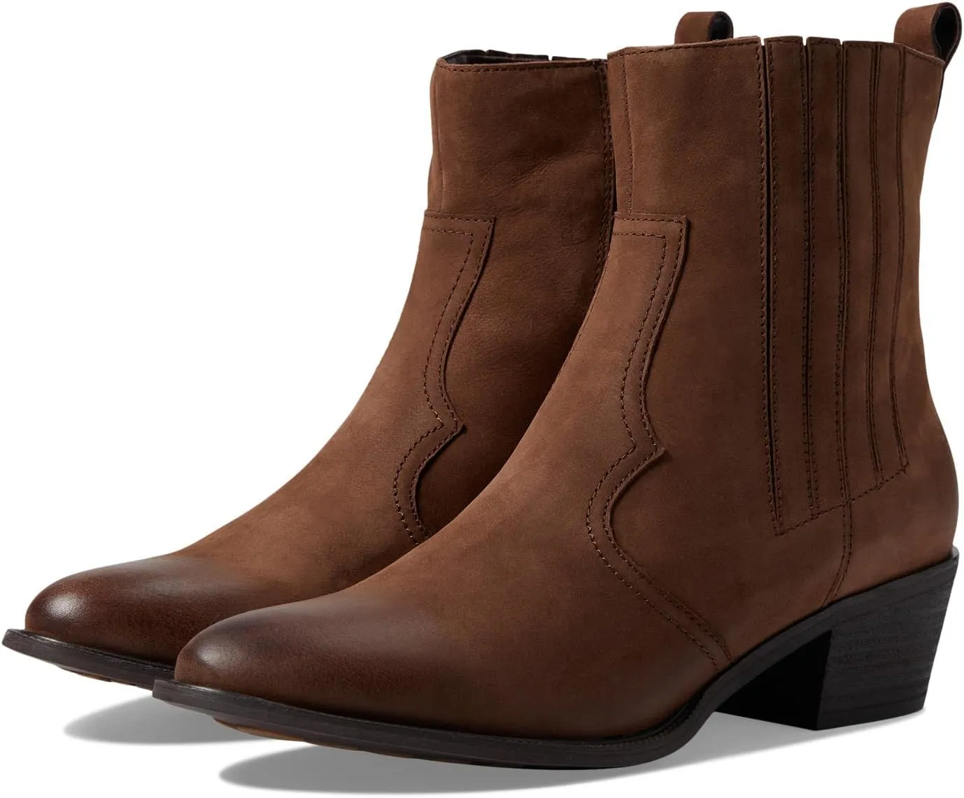 Basil David Tate Ankle Boots in Brown Nubuck Leather