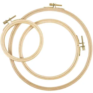 Beechwood Embroidery Hoop Set 3/Pkg by Frank A. Edmunds