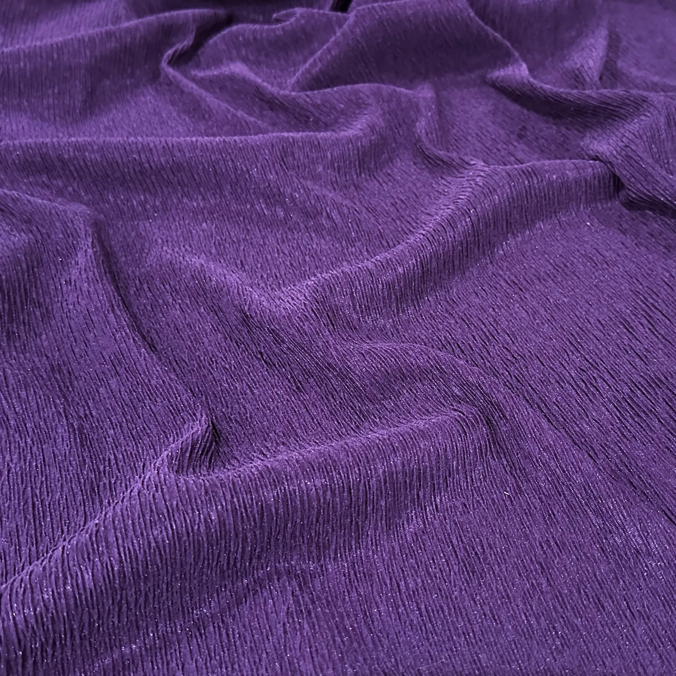 Bella Crepe Table Runner in Purple