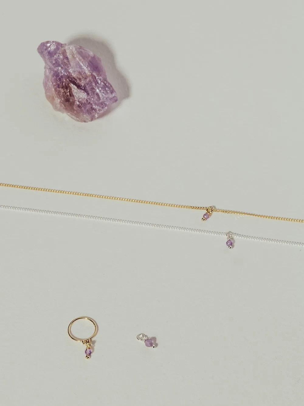 Bestie Birthstone February - Amethyst | 14K Gold Plated