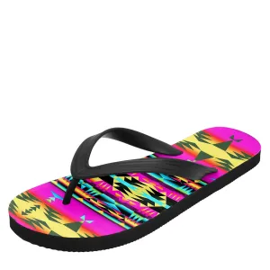 Between the Sunset Mountains Flip Flops