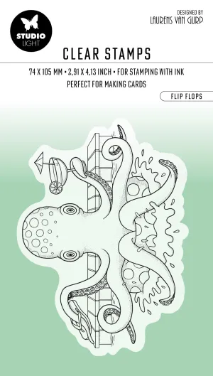 BL Clear Stamp Flip Flops By Laurens 63x89x3mm 1 PC nr.460