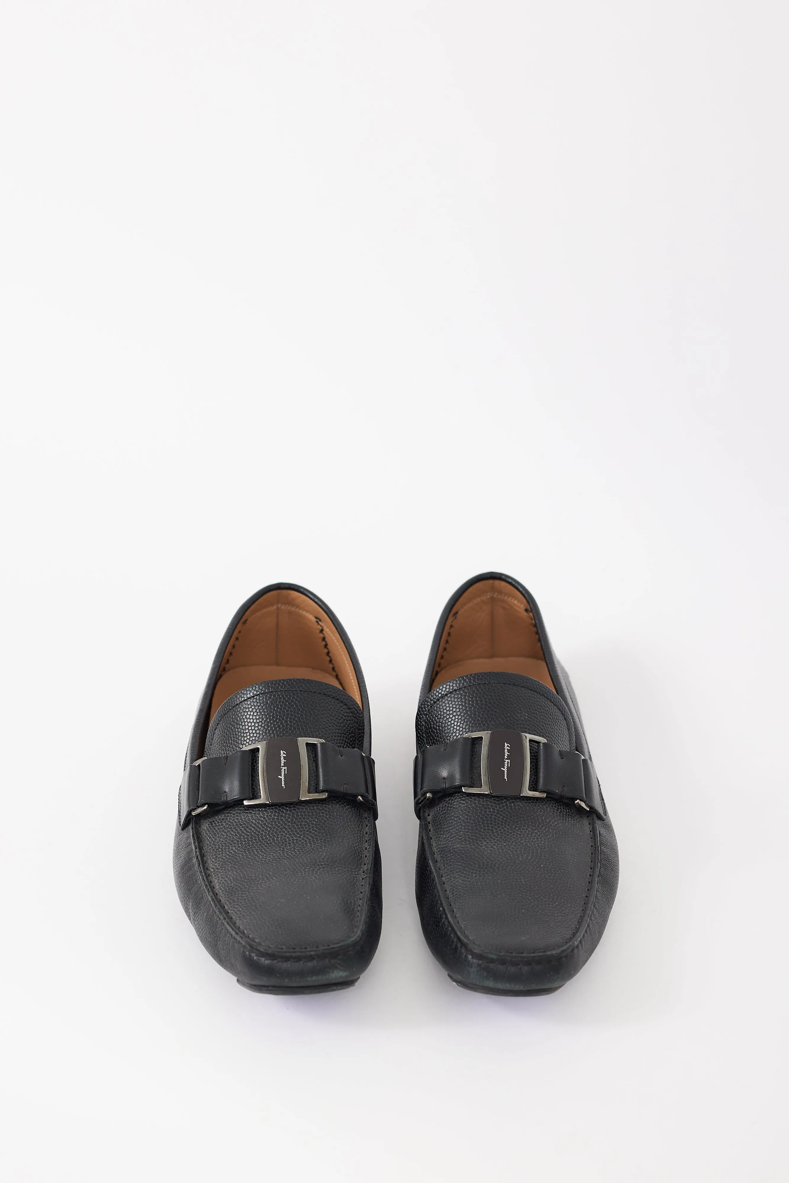 Black Leather Sardegna Driver Loafer