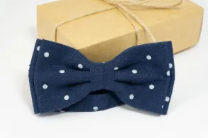 Blue polka dot Bow Tie