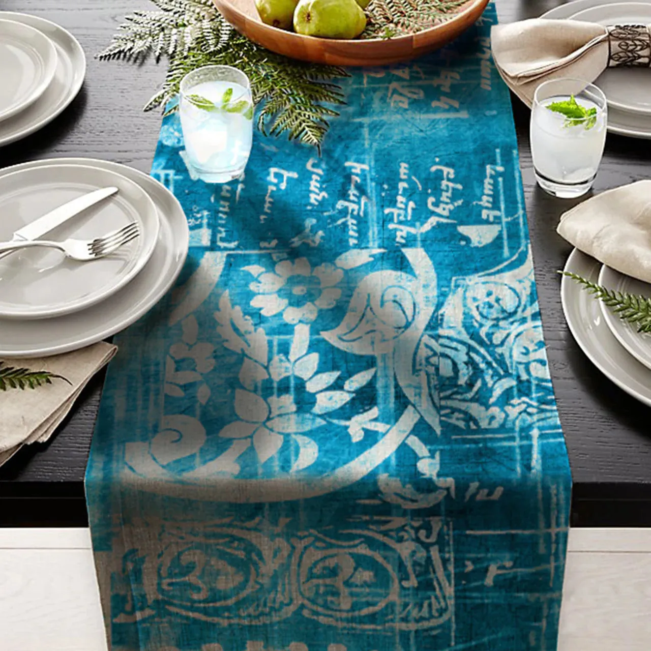 Blue Table Runner