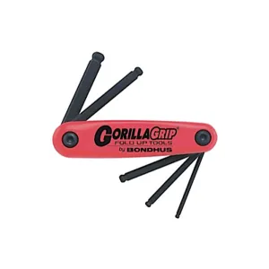 Bondhus 12897 GorillaGrip Set of 5 5 - 10mm Ball End Hex Fold-up Tool