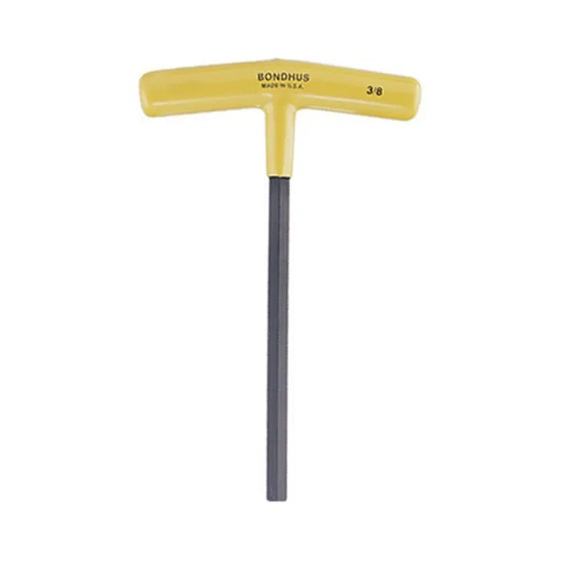 Bondhus 15210 3/16 x 6" Hex Tip T-Handle with ProGuard Finish, 2 Piece