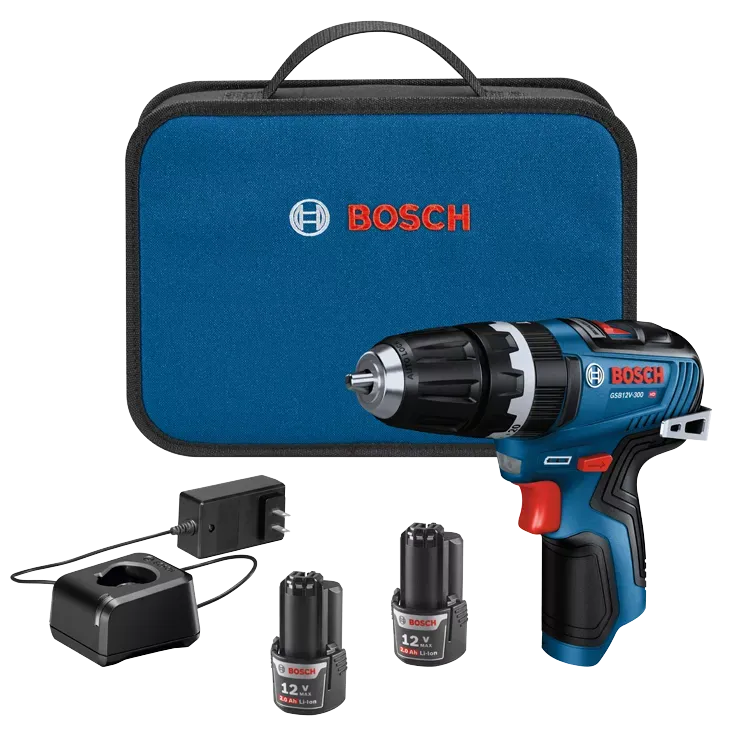 BOSCH 12V MAX 3/8" Hammer Drill/Driver Kit