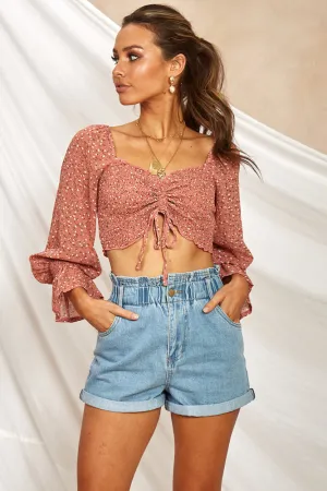 Bravado Crop Top Pink