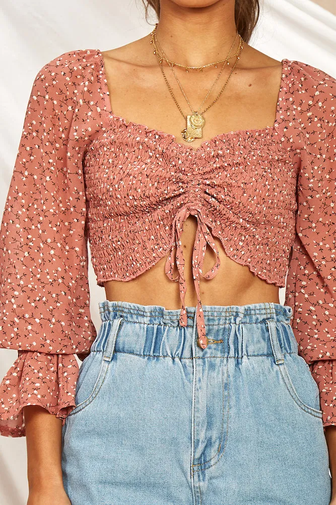 Bravado Crop Top Pink