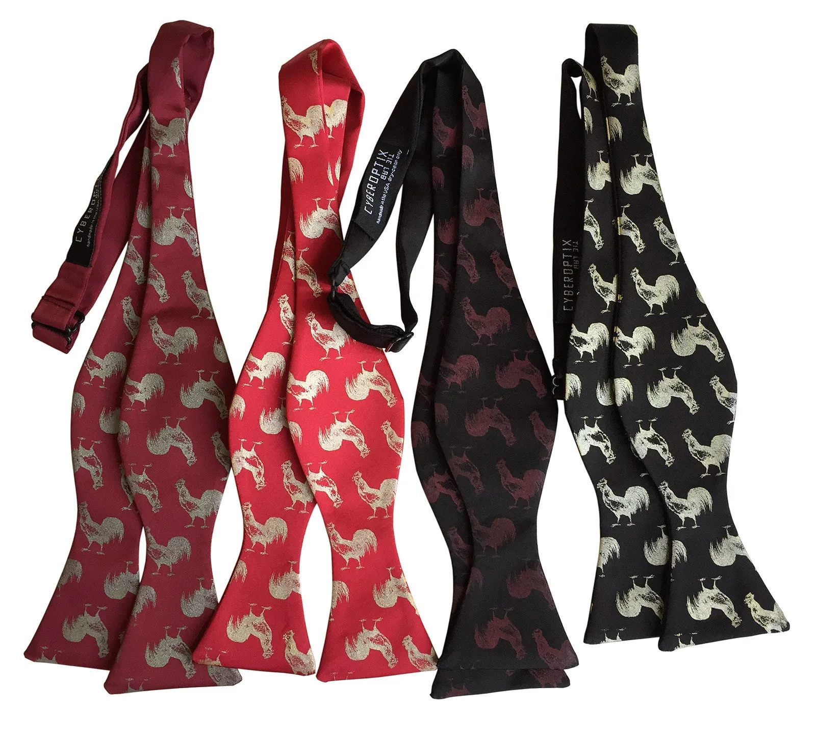 Cock Bow Tie. Rooster Print Bowtie