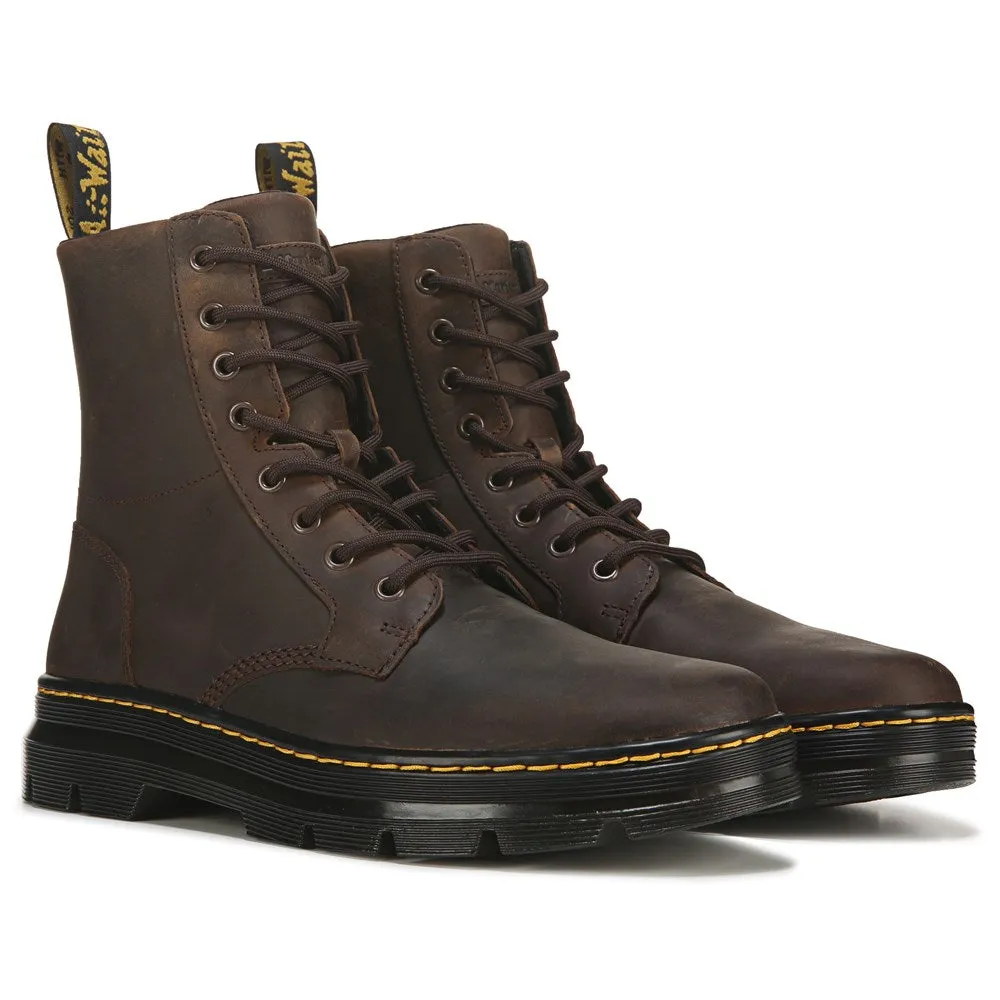 Combs Dr Casual Combat Boots Martens, brown