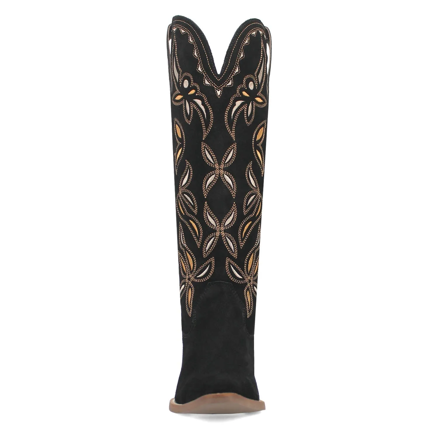 Dingo Womens Bandelera Black Suede Cowboy Boots