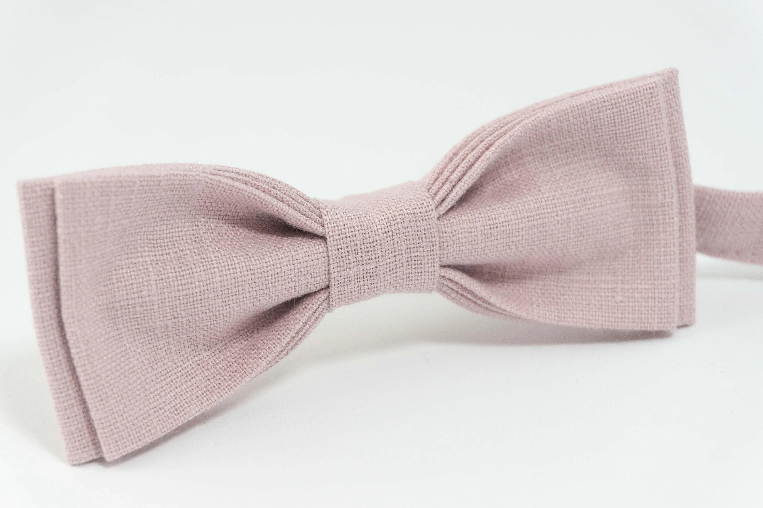 Dusty rose wedding bow tie |  boys bow tie