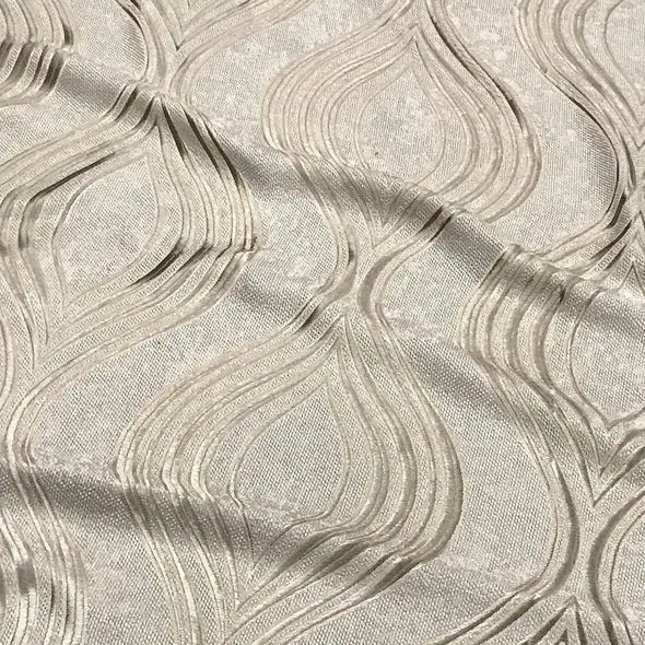 Eclipse Jacquard (Reversible) Table Runner in Taupe