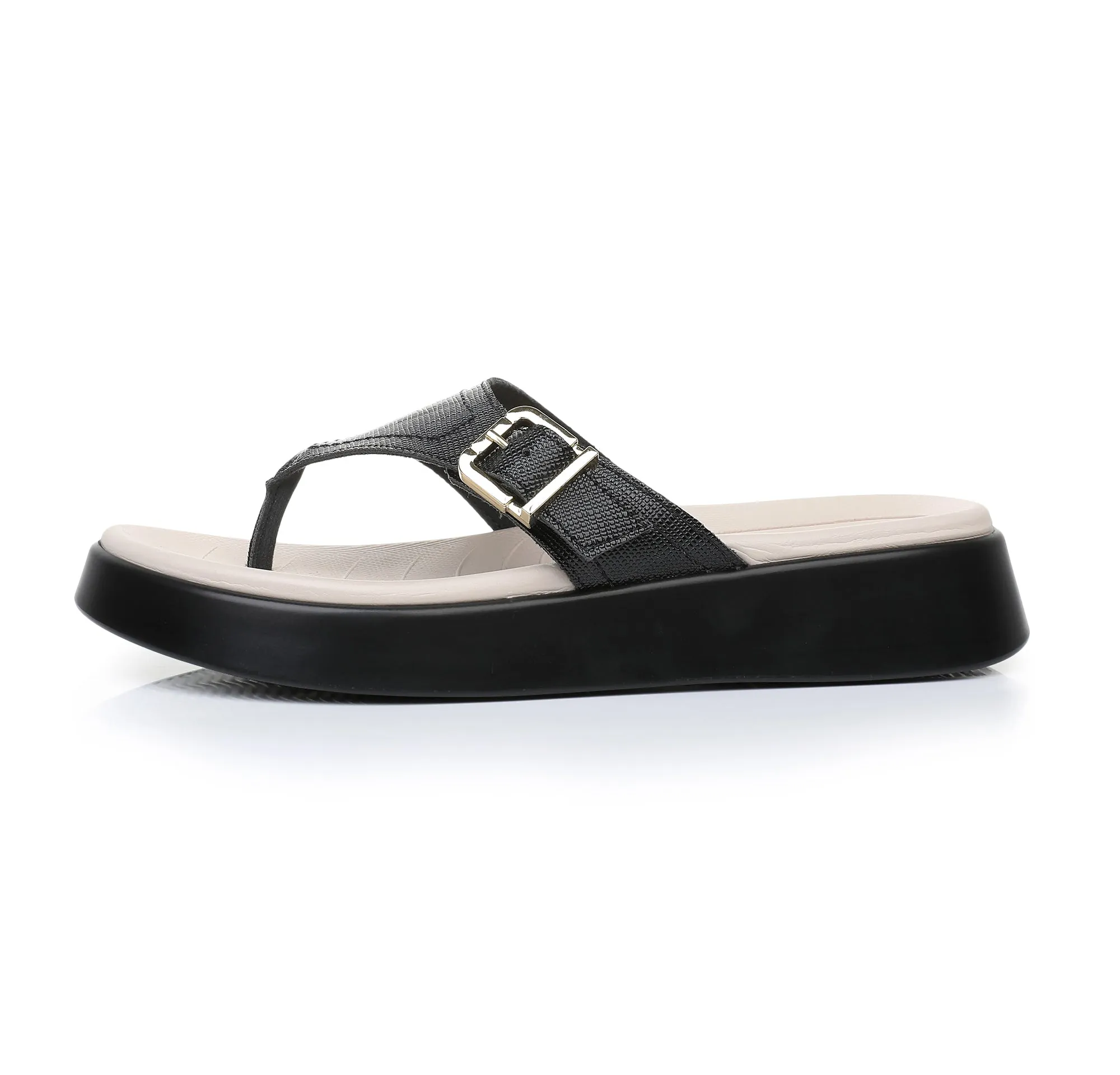 Effortless Black Comfort Flip Flop (468.004)