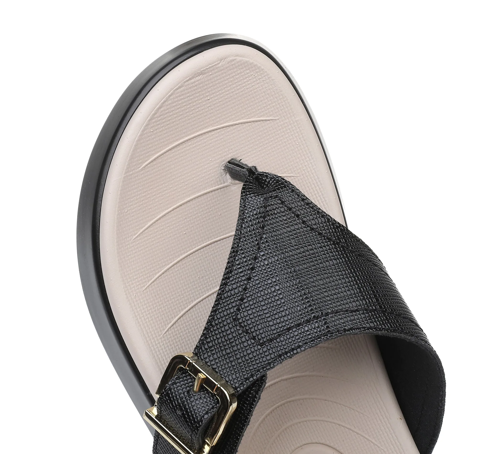 Effortless Black Comfort Flip Flop (468.004)