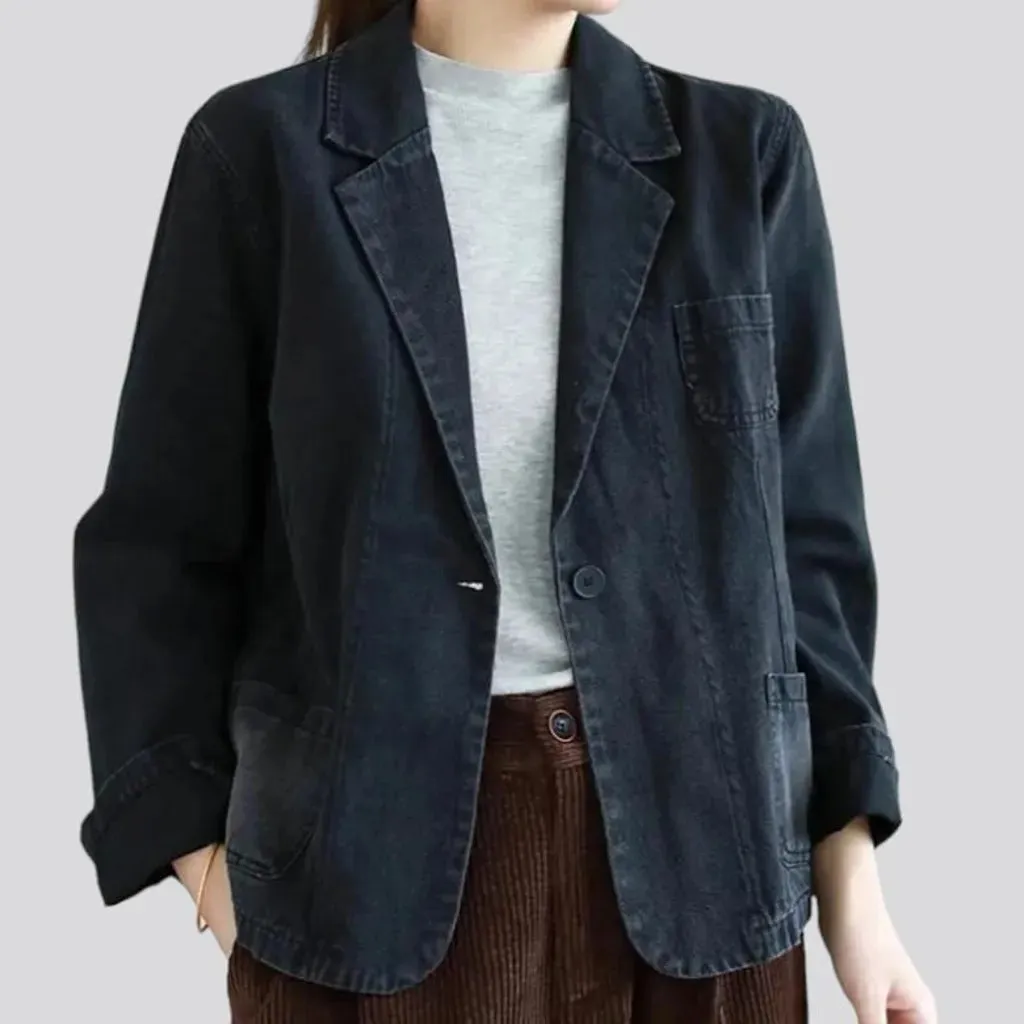 Fashion women's denim blazer