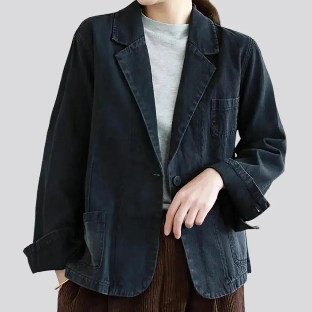 Fashion women's denim blazer