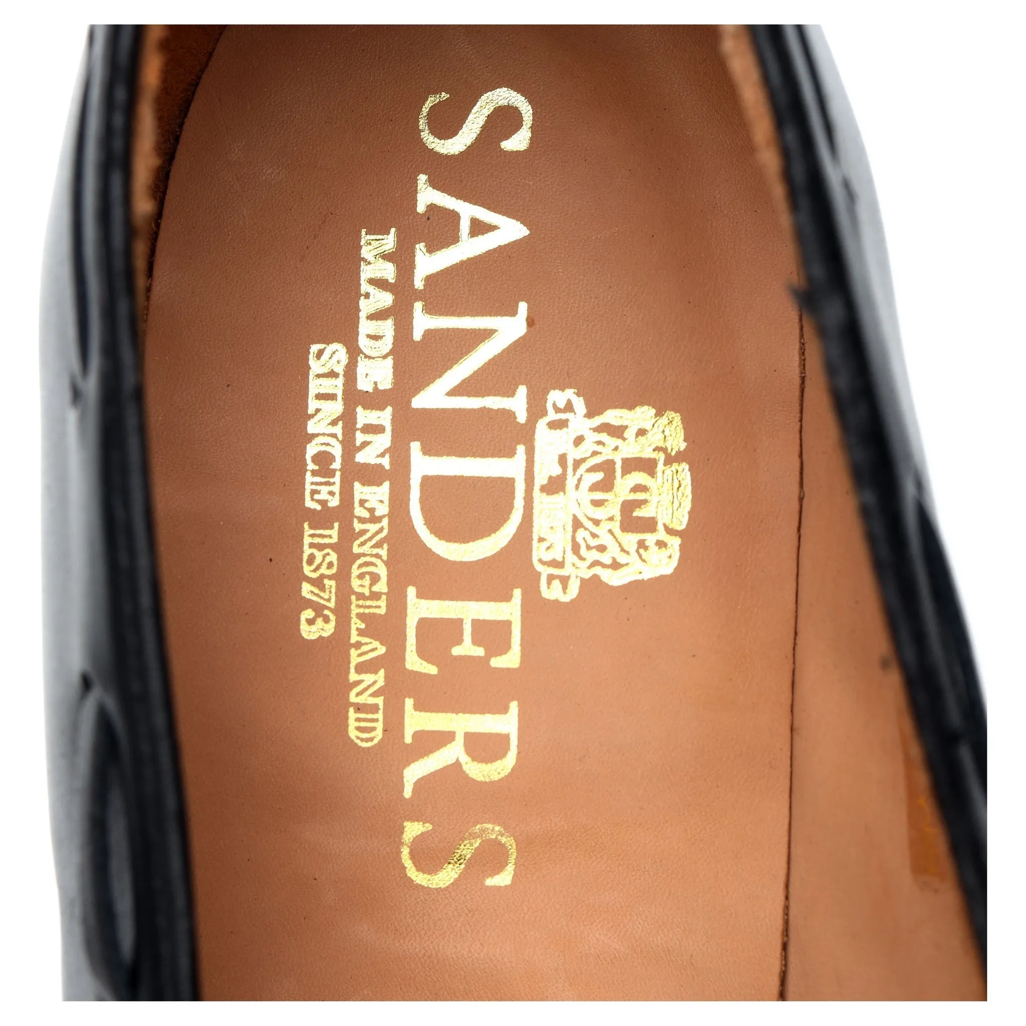 'Finchley' Black Leather Tassel Loafers UK 11 F