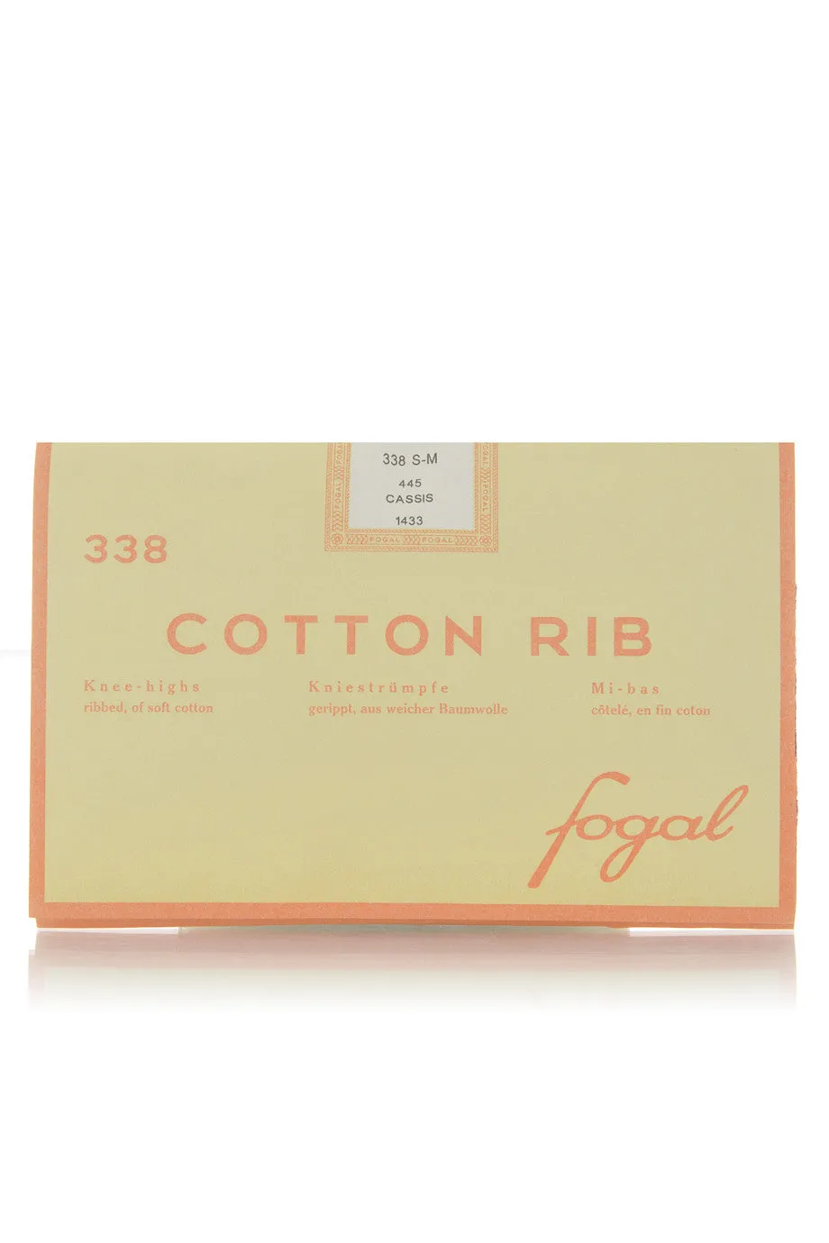 FOGAL 338 COTTON RIB Knee Highs 706 Calvados