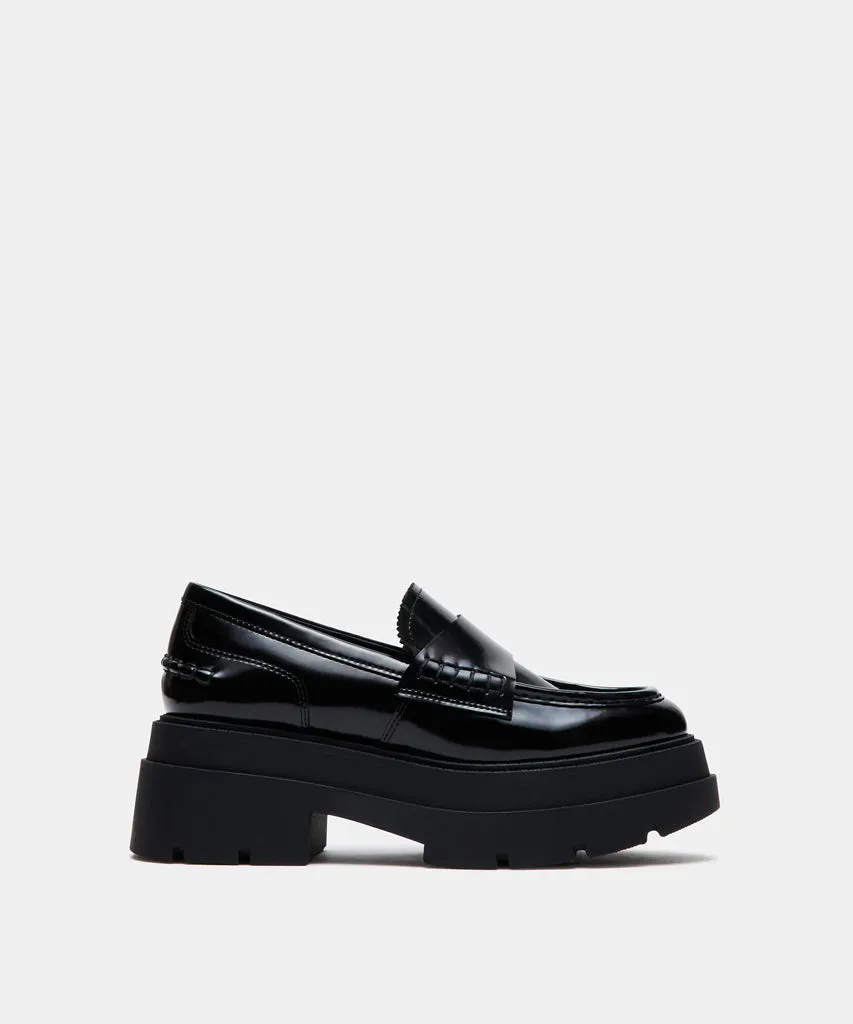 Gaven Platform Loafer - Black