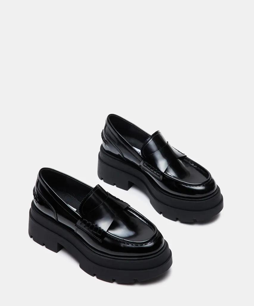 Gaven Platform Loafer - Black