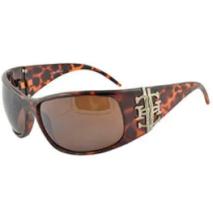 GLAM GLAM Tortoise Fashion-Forward Sunglasses