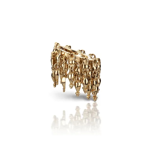 Gold Tassel Eternity Ring Earring by Maria Tash in 14K Yellow Gold