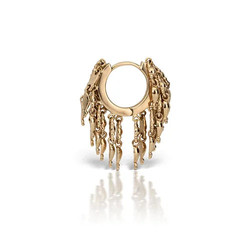 Gold Tassel Eternity Ring Earring by Maria Tash in 14K Yellow Gold