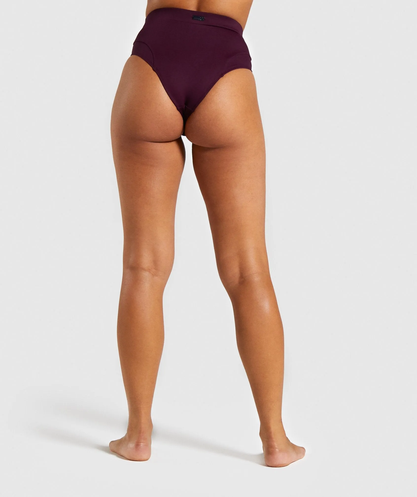 Gymshark Horizon Sport Bikini Bottoms - Berry Red