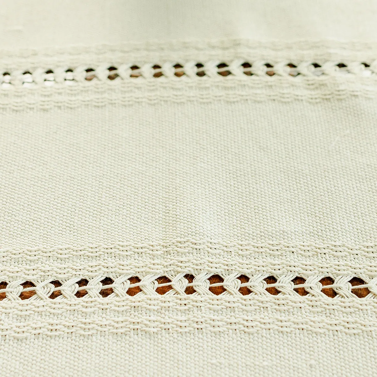 Handwoven Table Runner - Natural Cotton