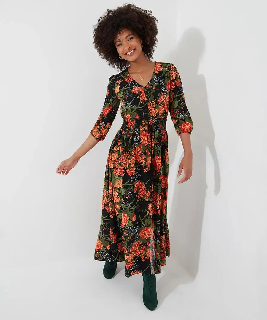 Joe Browns 14 Black Sienna Florals Dress