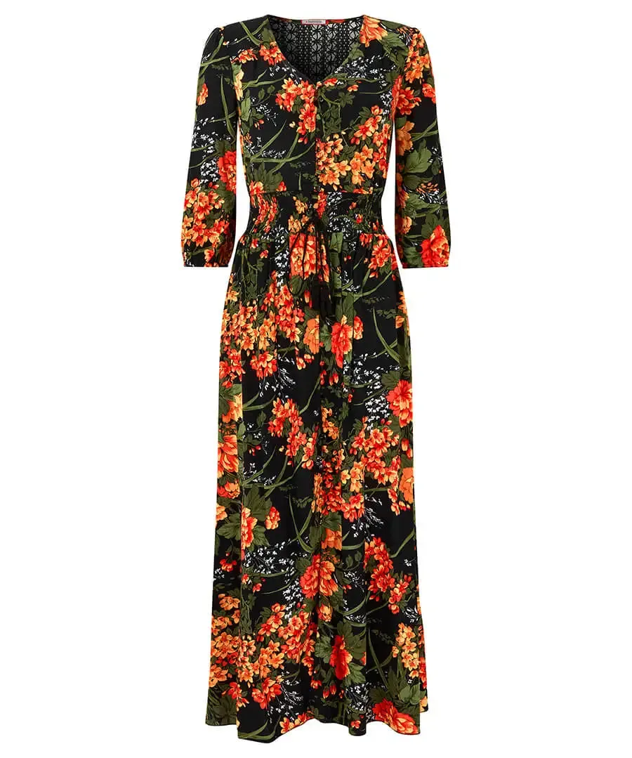 Joe Browns 18 Black Sienna Florals Dress