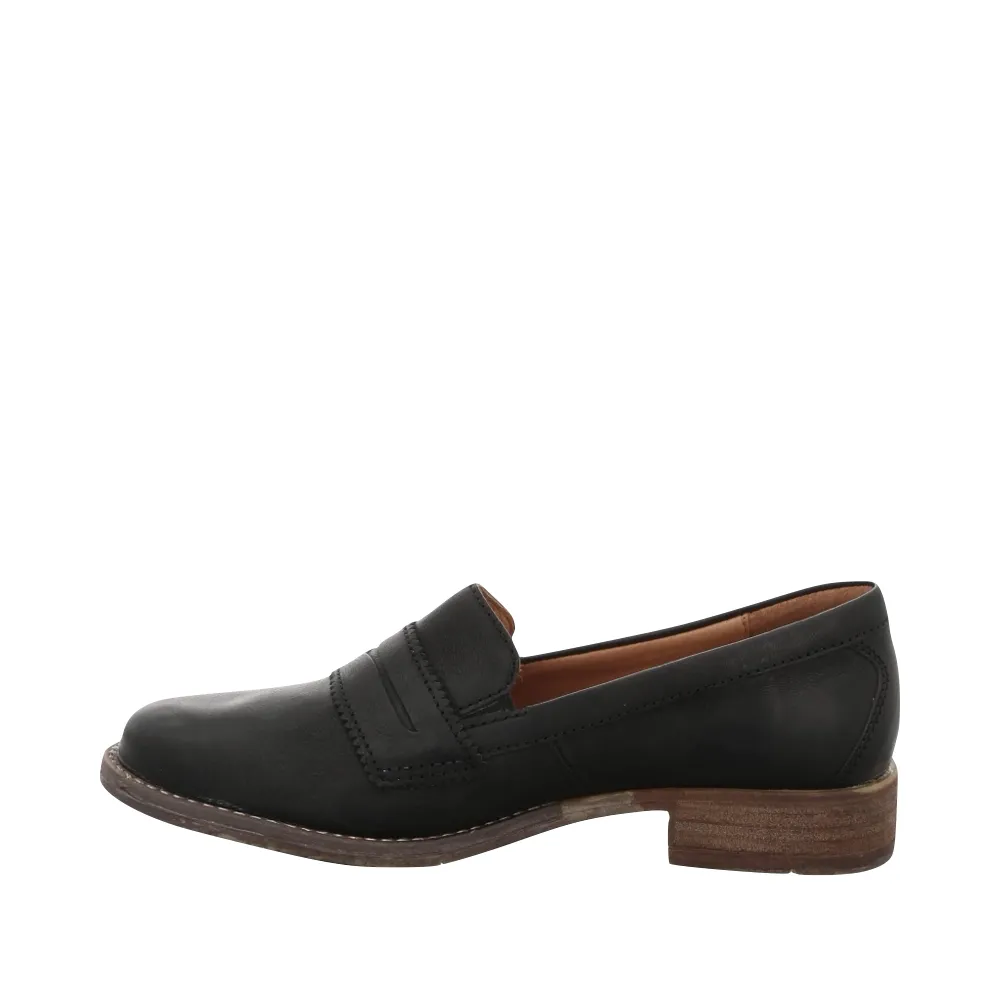 Josef Seibel Women's Sienna 96 Leather Loafer in Black