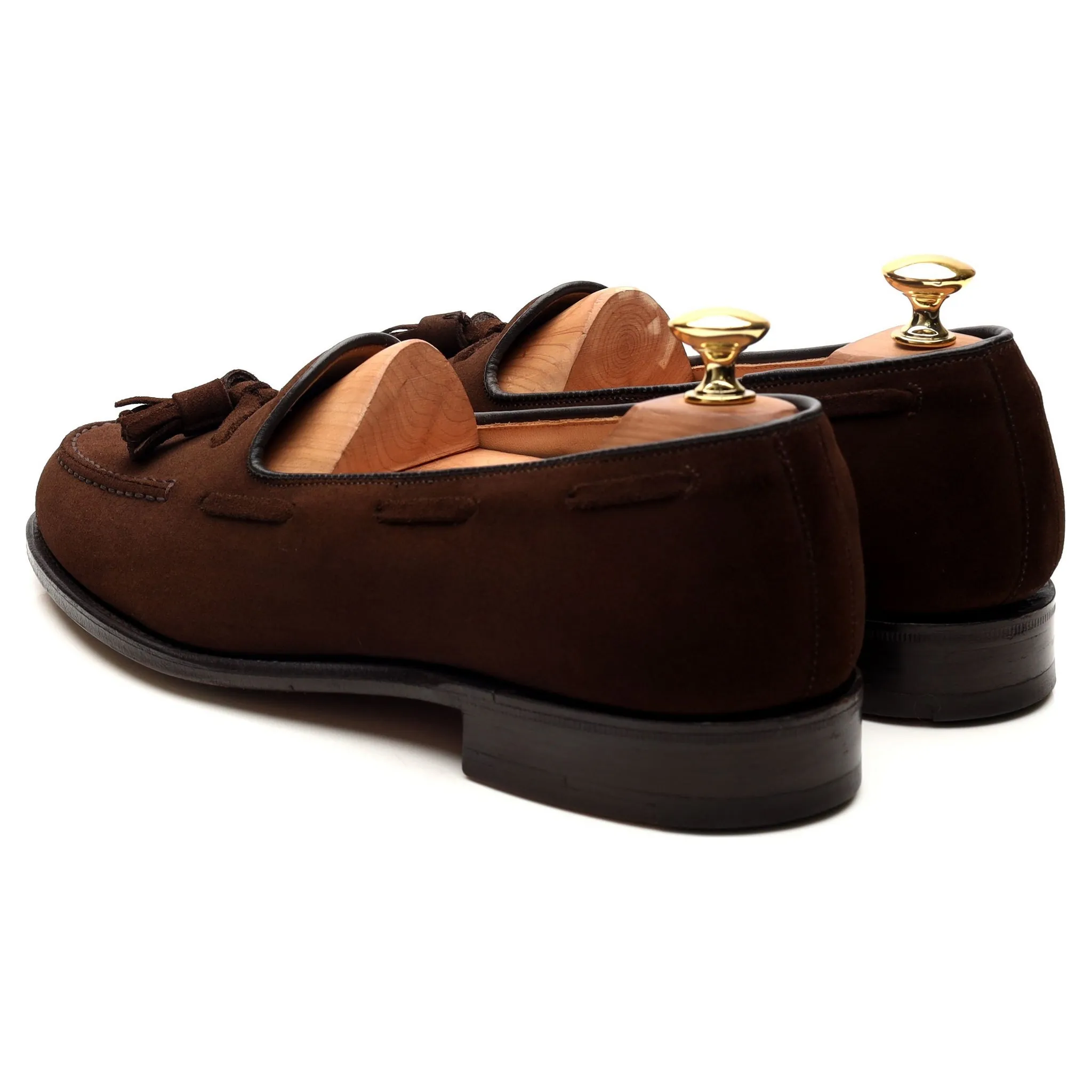 'Keats 450' Brown Suede Tassel Loafers UK 6.5 F