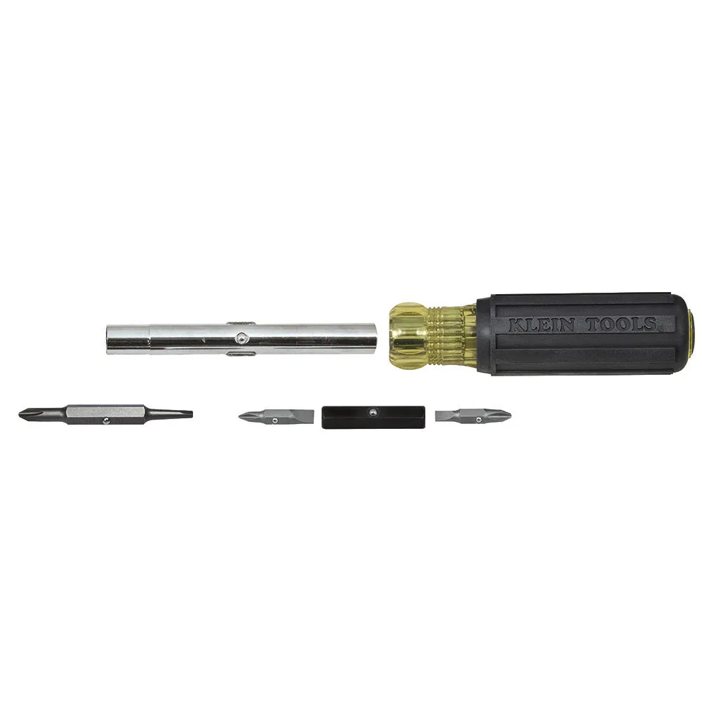 Klein Tools 32557 Multi-Bit Screwdriver / Nut Driver, 6-in-1, Heavy Duty