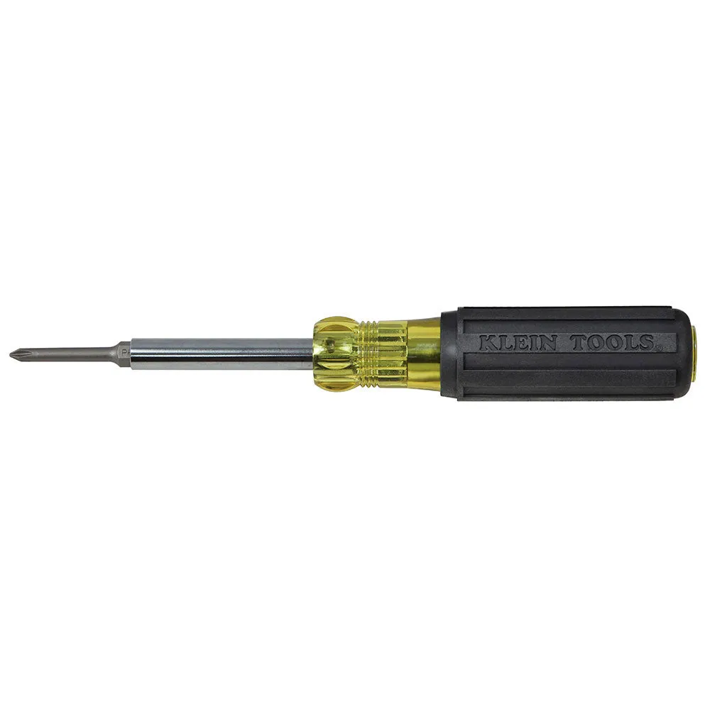 Klein Tools 32559 Multi-Bit Screwdriver / Nut Driver, 6-in-1, Extended Reach, Ph, Sl