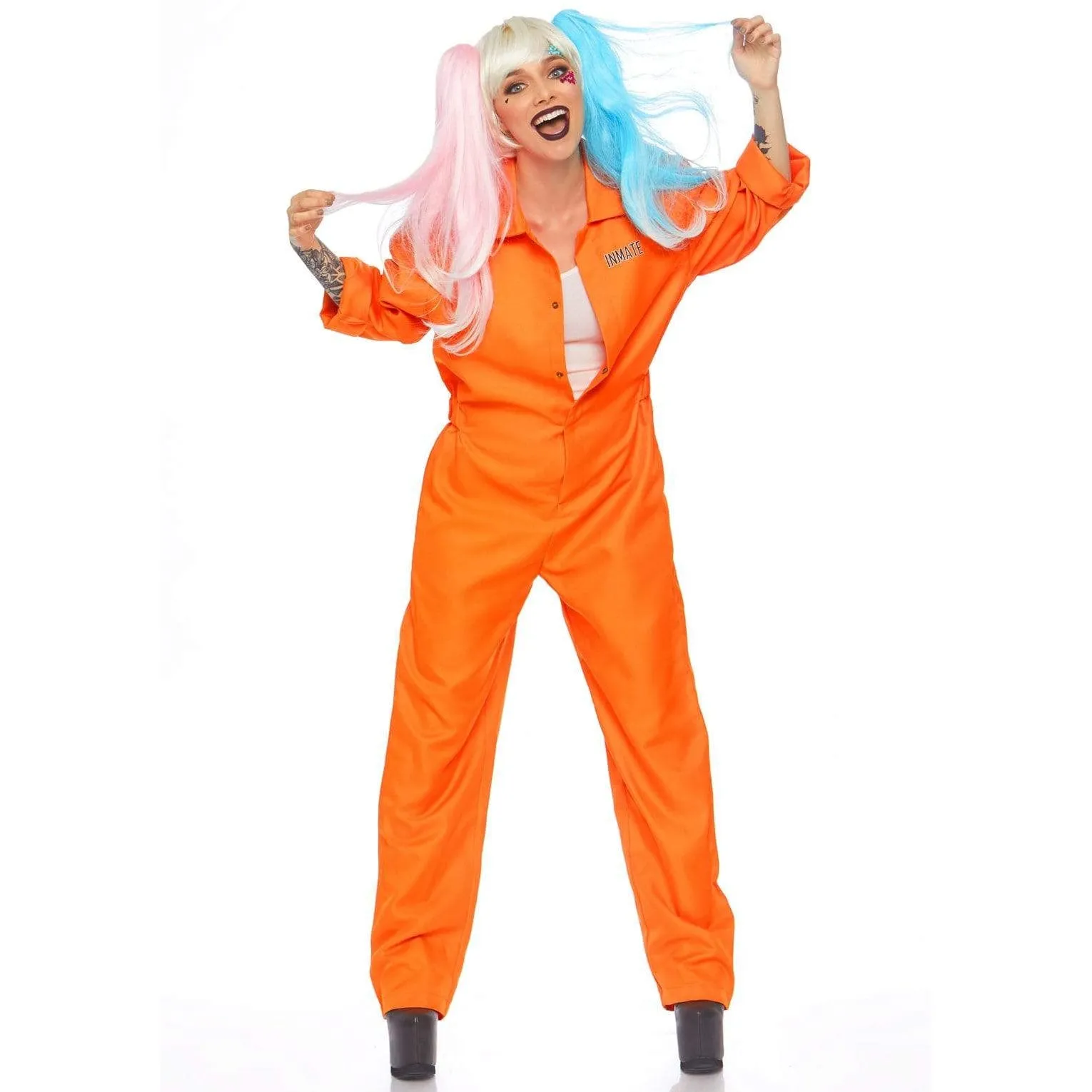 Ladies Leg Avenue Prison Jumpsuit Costume